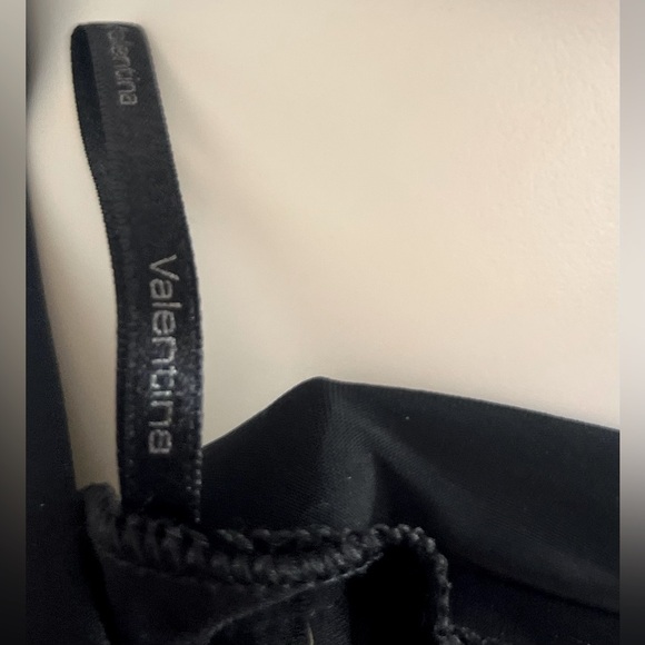 Valentina Vintage BlackSheer Silk with MetallicSilver Slits FullLength MaxiSkirt - Picture 11 of 16